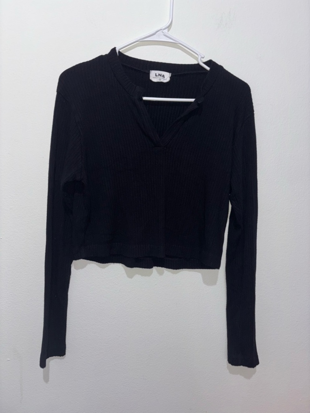 LNA Ribbed Crop Long Sleeve